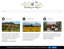 Tablet Screenshot of eisenberg-allgaeu.de